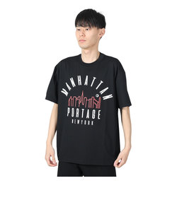 マンハッタンポーテージ（ManhattanPortage）半袖プリントTシャツ スポルティング 24SS-MP-M574 BLK