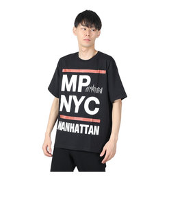 マンハッタンポーテージ（ManhattanPortage）半袖プリントTシャツ 24SS-MP-M577 BLK