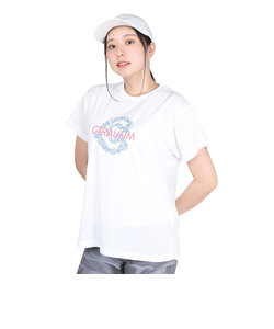 ドライプラス プリント メッシュ 半袖Tシャツ CT4S0096-TR864-GRCD WHT