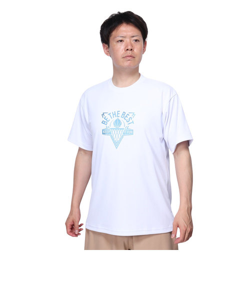 エックスティーエス（XTS）バスケットボールウェア ドライプラス BE THE BEST 半袖Tシャツ 751TS4ES0001WHT 速乾