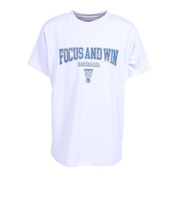 エックスティーエス（XTS）バスケットボールウェア ジュニア ドライプラス FOCUS AND WIN 半袖Tシャツ 751TS4ES0017WHT 速乾
