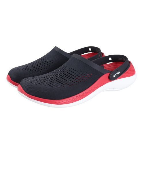 クロックス（crocs）スポーツサンダル ライトライド 360 クロッグ N/P ネイビー レッド 206708-4CC 通気性 柔軟性 クッション性