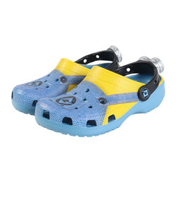 クロックス（crocs）ジュニアスポーツサンダル ミニオン×クロックスクラシッククロッグ ブルー イエロー 209489-001 シャワーサンダル