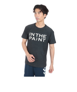 インザペイント（IN THE PAINT）バスケットボールウェア 半袖Tシャツ ITP24362BLK/CHA 速乾