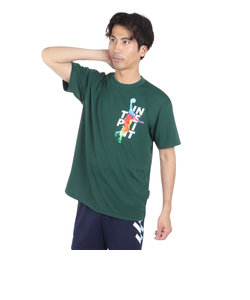 インザペイント（IN THE PAINT）バスケットボールウェア 半袖Tシャツ ITP24363GRN 速乾
