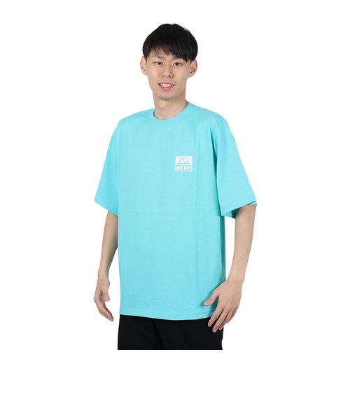 リーフ（REEF）スクエアロゴ半袖Tシャツ RFTEM2412-BLU