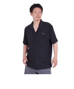 ルーカ（RVCA）シャツ 半袖 ブラック LOOSE BOWLING ショートスリーブシャツ BE041129 BLK