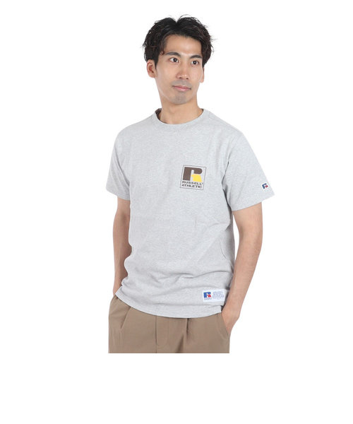 ラッセル（RUSSELL）16/-OE ワンポイント ロゴ 半袖Tシャツ RBM24S0013 MGRY