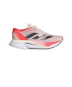 アディダス（adidas）ランニングシューズ アディゼロボストン 12 ピンク IF9218 スニーカー トレーニング クッション 軽量 部活 マラソン
