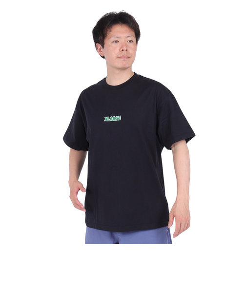 エクストララージ（XLARGE）スタンダード ロゴ ショートスリーブ Tシャツ 101242011006-BLACK