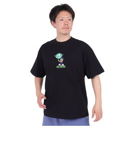 エクストララージ（XLARGE）AROUND THE WORLD ロゴ ショートスリーブ Tシャツ 101242011018-BLACK
