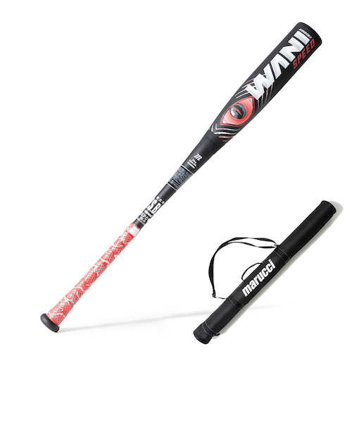 ワニクラッシャースピードMM18 軟式バット2本セット 84cm バットケース