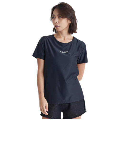 ロキシー（ROXY）フレスコタイルデザイン 冷感半袖Tシャツ 24SURST242035BLK