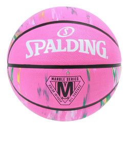 スポルディング（SPALDING）バスケットボール 6号球 マーブル ピンク ラバー 84-411Z
