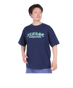 エクストララージ（XLARGE）OLD ENGLISH ロゴ ショートスリーブ Tシャツ 101242011016-NAVY