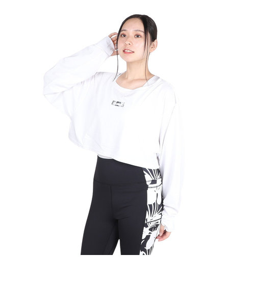 ハーレー（HURLEY）ファントム クロップ タイダイ ボックス ロング スリーブ Tシャツ WUT2421032-WHT