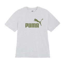プーマ（PUMA）ESS+ MX NO1 ロゴ リラックス 半袖 Tシャツ 680695 04 LGRY