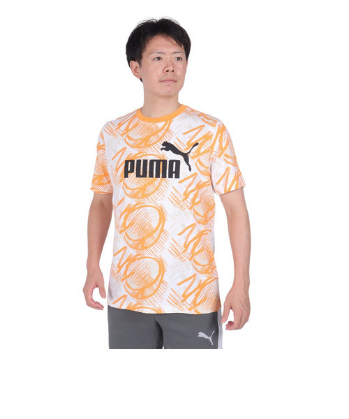 プーマ（PUMA）パワー AOP 半袖 Tシャツ 681270 46 ORG