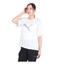 プーマ（PUMA）エヴォストライプ 半袖 Tシャツ 681197 02 WHT