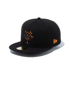 ニューエラ（NEW ERA）キャップ 59FIFTY 読売ジャイアンツ ブラック×ブラック オレンジ 60575678