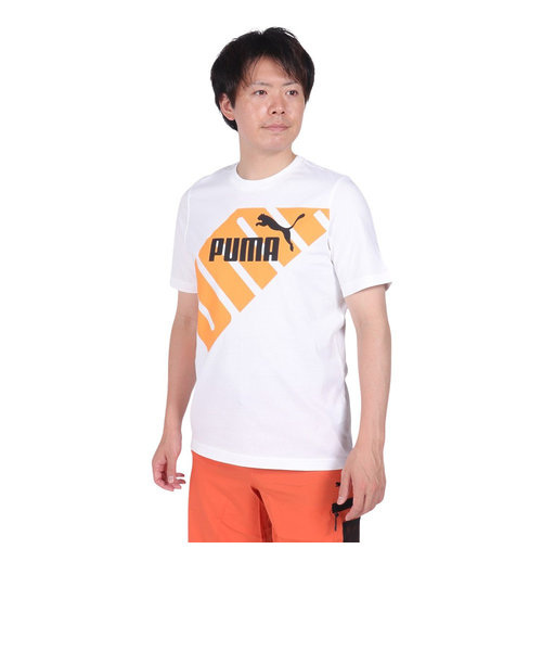 プーマ（PUMA）POWER グラフィック 半袖Tシャツ 681300 02 WHT