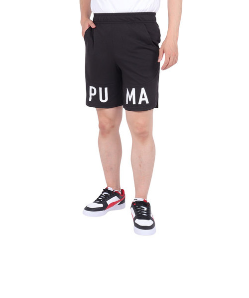 プーマ（PUMA）ロゴ 9 トレーニング ショーツ 521539 01 BLK