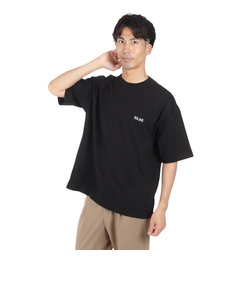 サイラス（SILAS）CIRCLE ロゴ ワイド ショートスリーブ Tシャツ 110242011015-BLACK
