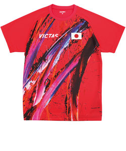 ヴィクタス（VICTAS）卓球 V-24レプリカシャツ 532403 RED