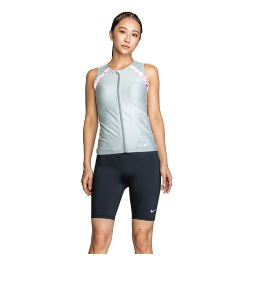 ナイキ（NIKE）フィットネス水着 レディース 水泳 ジップ付き袖なしセパレーツ 2993116-458