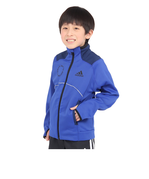 adidas ネイビー ジップアップジャージ BABY MONSTERルカ着用 adidas