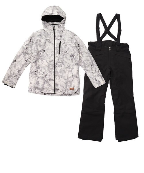 エアボーン Arbn スキーウェア メンズ 上下セット ハンター カモ スーツ Ab03wsb1227 Wht Victoria Surf Snow Mall店 ヴィクトリアサーフアンドスノー の通販 Mall