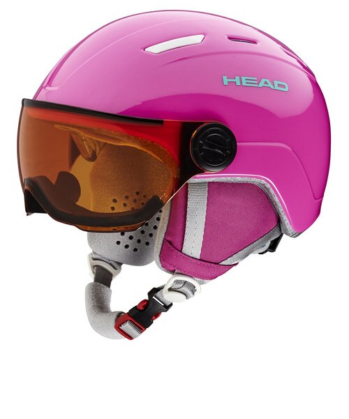 ヘッド Head スキー スノーボード ヘルメット ジュニア キッズ スキーヘルメット Maja Visor Pink Victoria Surf Snow Mall店 ヴィクトリアサーフアンドスノー の通販 Mall