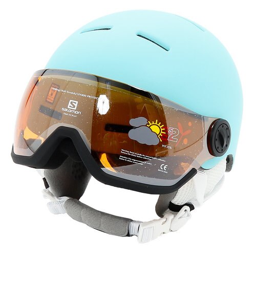 サロモン Salomon スキー スノーボード ヘルメット ジュニア キッズ スキーヘルメット Grom Visor 4070 Victoria Surf Snow Mall店 ヴィクトリアサーフアンドスノー の通販 Mall