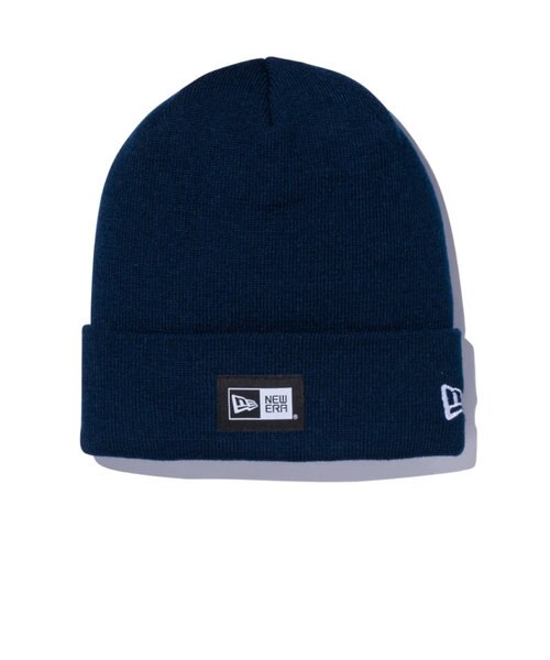 ニューエラ New Era スキー スノーボード ニット帽 メンズ ベーシック カフニット エッセンシャル ボックスロゴ ウーブンパッチ ネイビー Victoria Surf Snow Mall店 ヴィクトリアサーフアンドスノー の通販 Mall