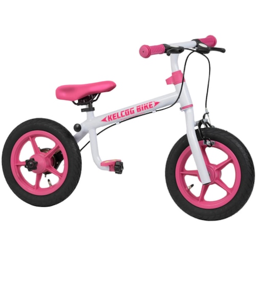 ケルコグバイク 子ども用 自転車 キッズバイク キックバイク ホワイト 