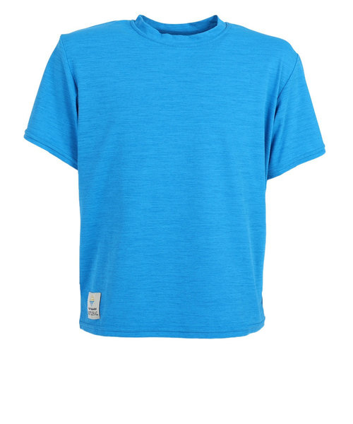 フットマーク（FOOTMARK）ジュニア ラッシュガード 半袖 プルオーバーTシャツ 0242069-10 ブルー
