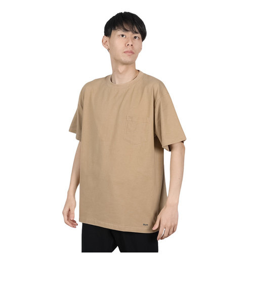 Tシャツ メンズ 半袖 ショートスリーブ ポケット SL-ALL-002-BEG カットソー