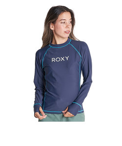 ロキシー（ROXY）ラッシュガード 長袖 UVカット 紫外線対策 吸汗速乾 RASHIE RLY225055NVY ネイビー