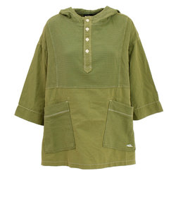 クリフメイヤー（KRIFF MAYER）アウトドア 製品染めシャツパーカー 2144000L-64 L/GREEN