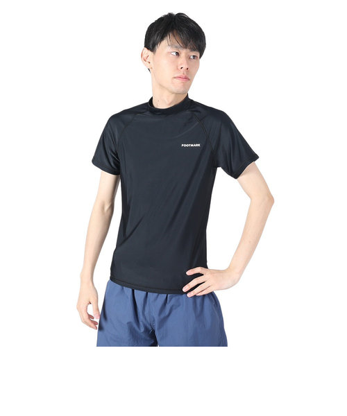フットマーク（FOOTMARK）ラッシュガード 半袖 Tシャツ UVカット UPF50+ 半袖かぶりラッシュガード 0242300BLK