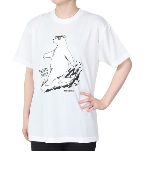 スコープ ドッグ 236（SCOPEDOG236）ラッシュガード BEACH CRUISER 半袖Tシャツ ASBCTKW-WHT