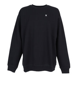 ハーレー（HURLEY）トレーナー スウェット 上 ブラック 黒 ICON SWEAT クルー MFL2200005-BLK