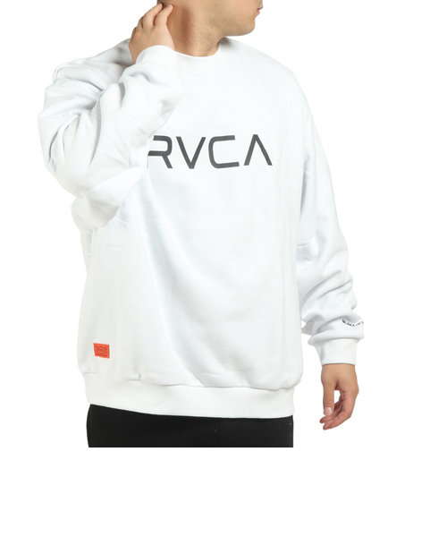 ルーカ（RVCA）ルーズフィット プルオーバー BIG RVCA クルーネックトレーナー BC042035 WHT