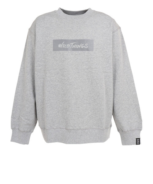 ワイルドシングス（WILD THINGS）スウェット トレーナー SWEAT CREW WT22136IS-GREY