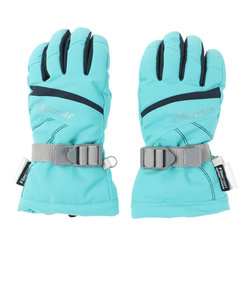 デサント（DESCENTE）ジュニア スキー グローブ スノーボード 手袋 スノボ ライトブルー 5本指グローブ DWDUJD03X LBL 防水透湿 抗菌防…