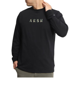エアボーン（ARBN）長袖Tシャツ バックプリン AB2022AWMAPP008BLK