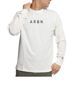 エアボーン（ARBN）長袖Tシャツ バックプリント AB2022AWMAPP008WHT