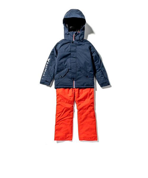 フェニックス（PHENIX）ジュニア スキーウェア 上下セット MZ-P Jr TWO-PIECE ESB222P21 NVY ネイビー サイズ調整 雪あそび