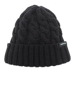エアボーン（ARBN）ジュニア 帽子 ニット帽 ブラック NATURE L ニットキャップ AB33WC1394 BLK 防寒 雪あそび