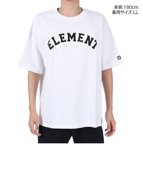 エレメント（ELEMENT）半袖 Tシャツ メンズ COLLEGE BD021237 WHT